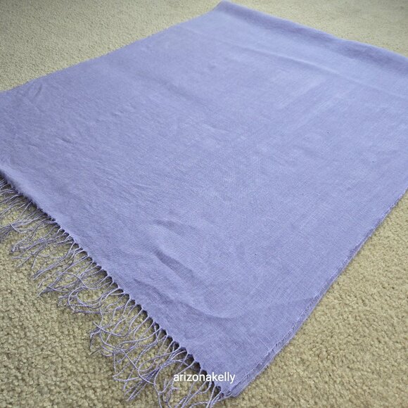Lavender Linen Scarf Purple Charter Club - Picture 3 of 9